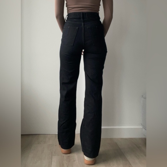 Zara High-Waisted Straight Full-Length Jeans - Picture 2 of 3